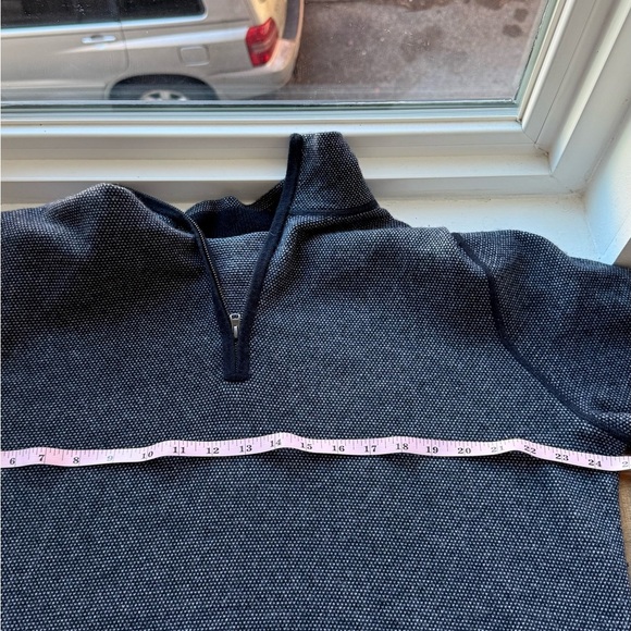 Vince Bird's Eye Wool & Cashmere Quarter Zip Sweater Size XL - Picture 7 of 7